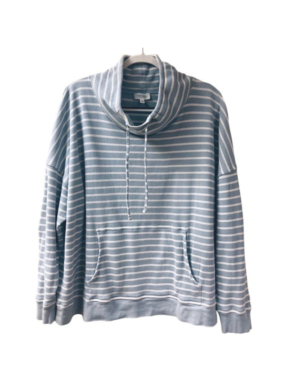 Coastal Luxury Haven Well Within Striped Pullover SIZE XXL Blue Organic Cotton